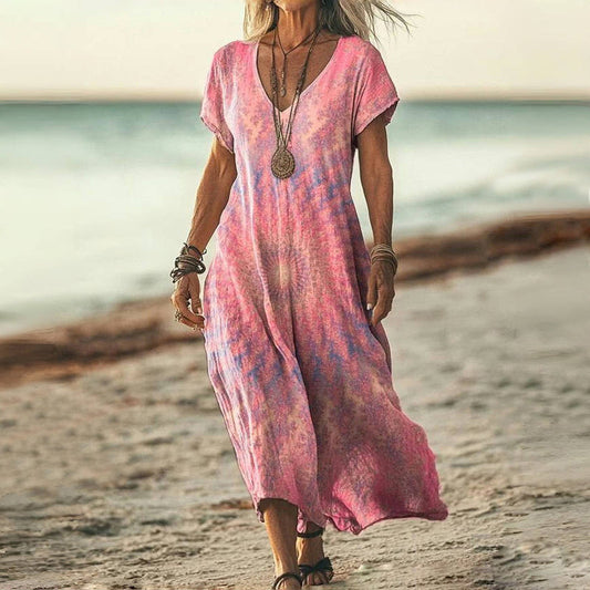 Roselin™ – Robe Dégradée Vintage