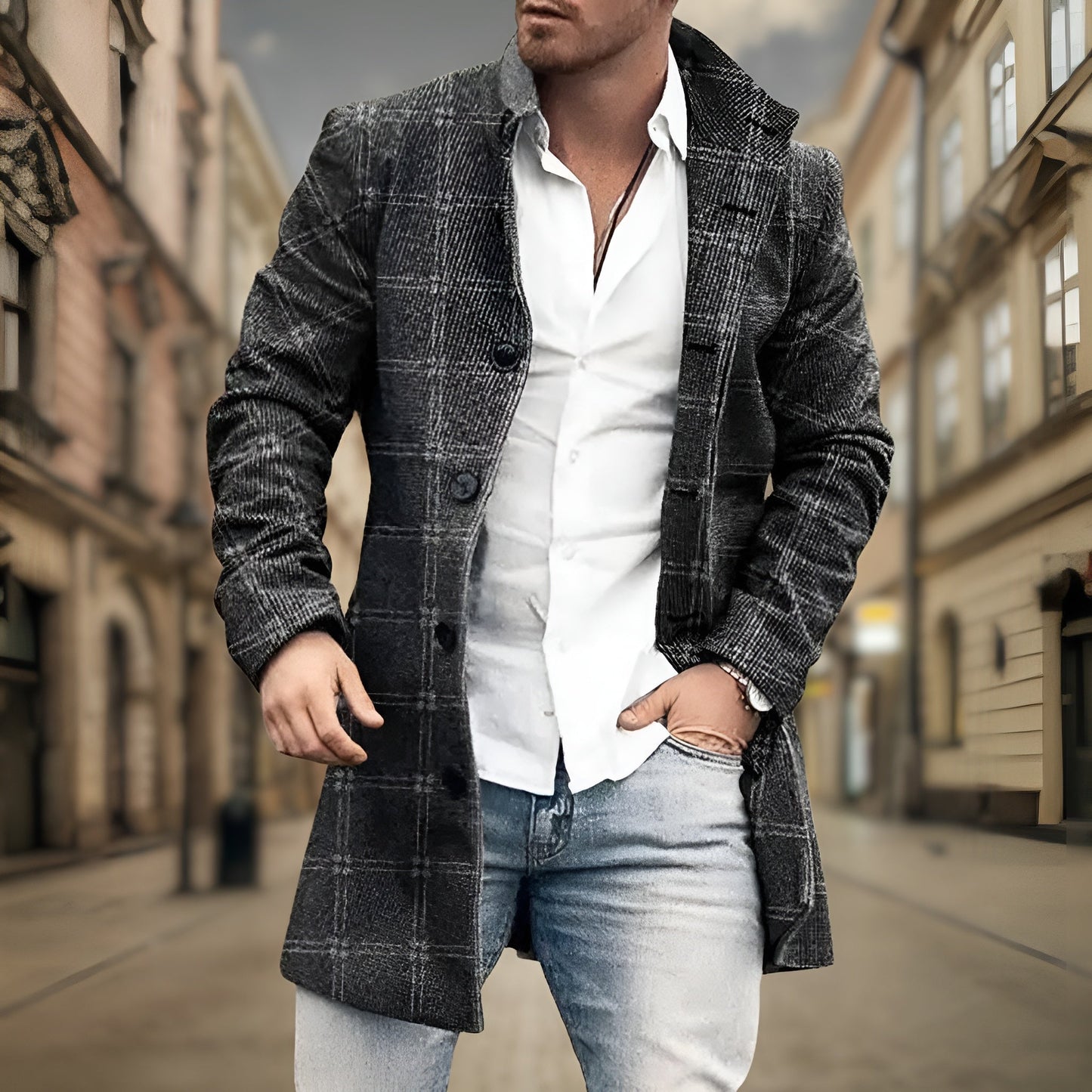 Eleganter Herbstmantel