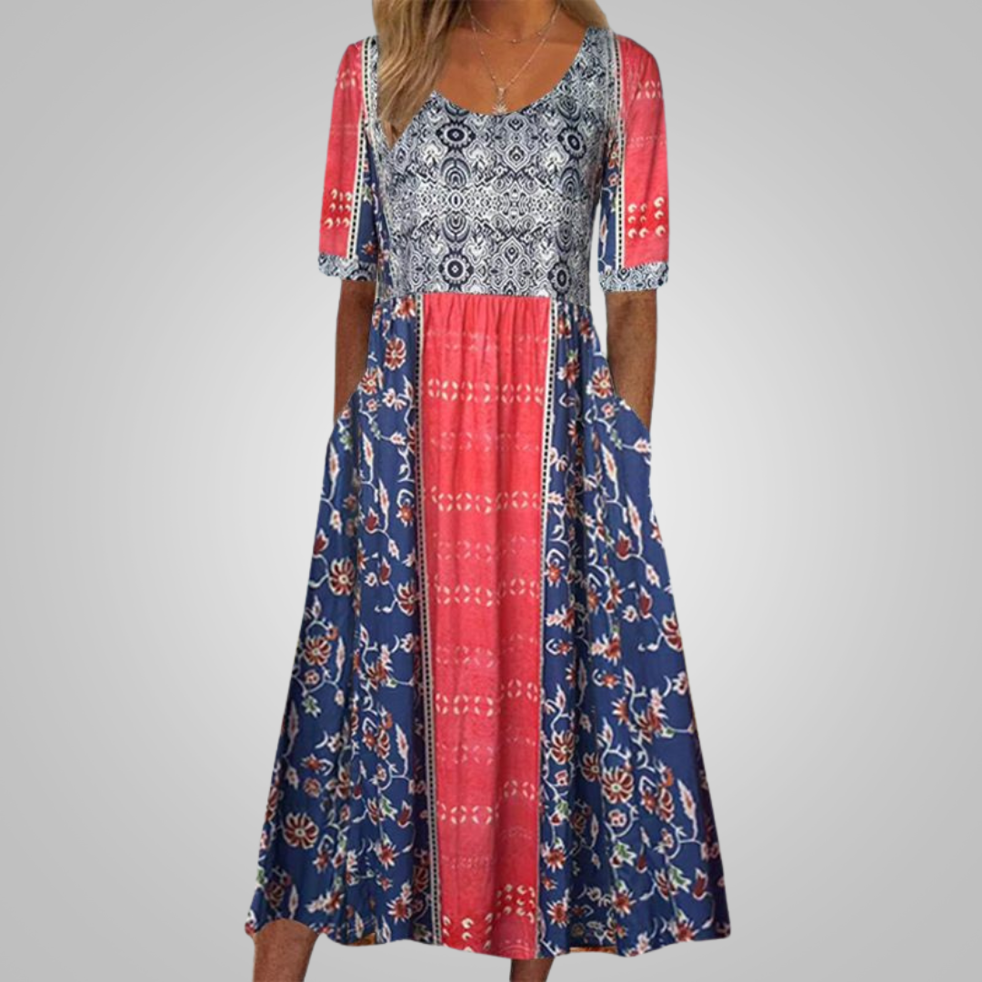 Clara™ - Elegantes Kleid mit Bohème-Muster