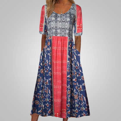 Clara™ - Elegantes Kleid mit Bohème-Muster