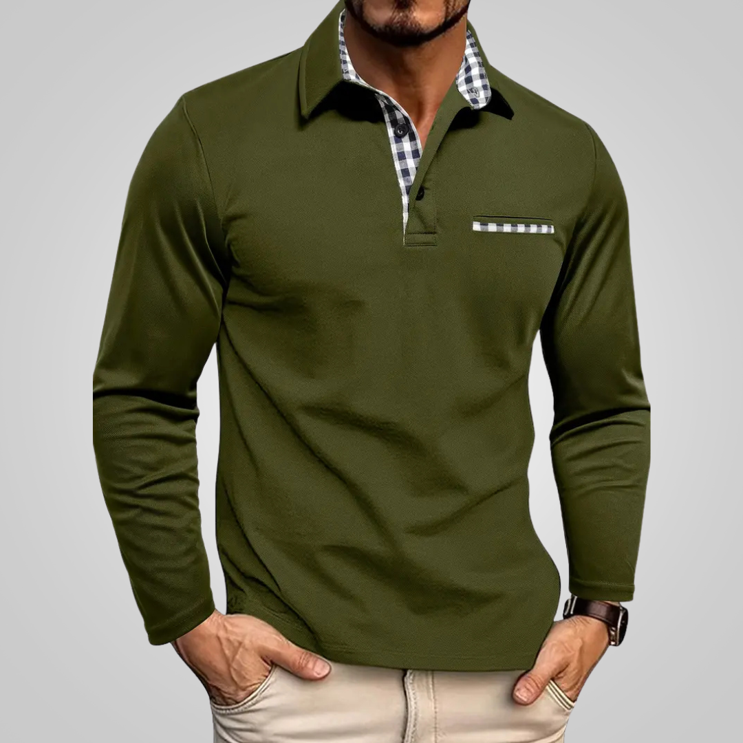 Nicola™ | Hochwertiges Langarm-Poloshirt
