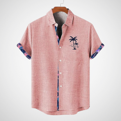 Albert™ - Polo mit Palme & Brusttasche
