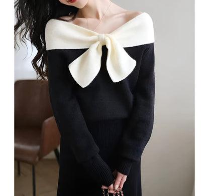 Ariana™ - Eleganter Off-Shoulder-Pullover