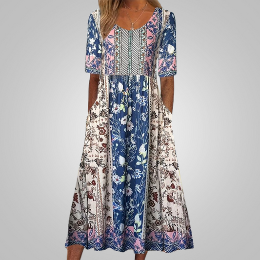 Clara™ - Elegantes Kleid mit Bohème-Muster