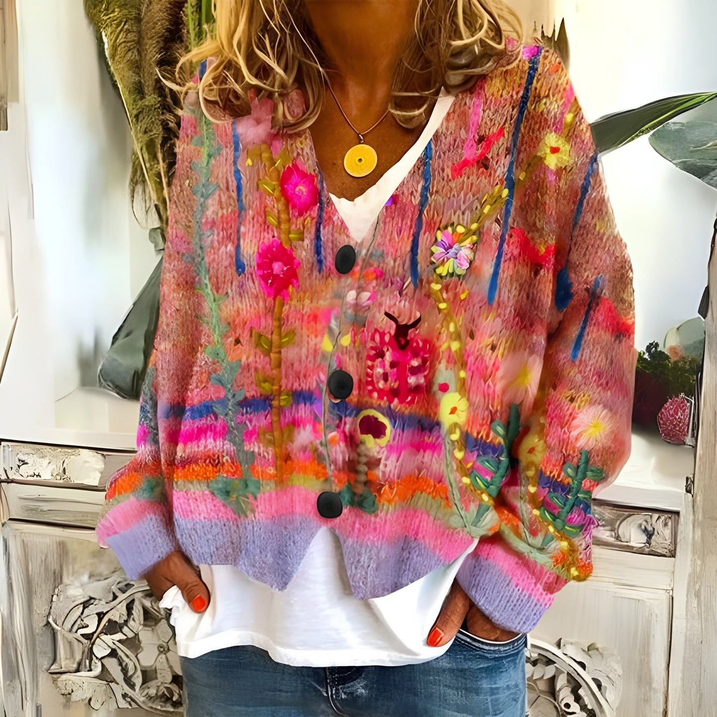 Claudia™ | Warme und stylische Strickjacke