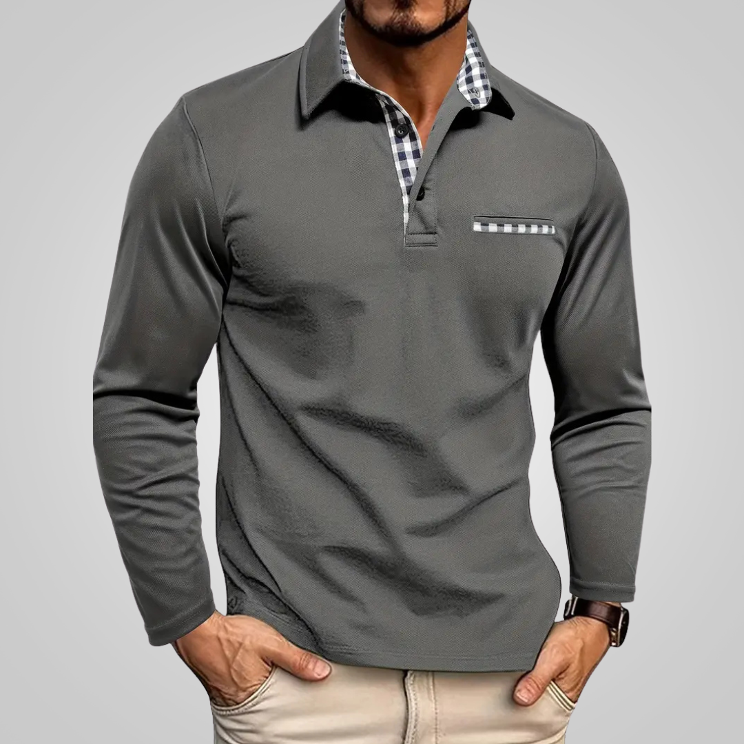 Nicola™ | Hochwertiges Langarm-Poloshirt