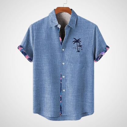 Albert™ - Polo mit Palme & Brusttasche