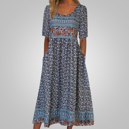Clara™ - Elegantes Kleid mit Bohème-Muster