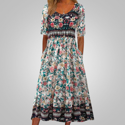 Clara™ - Elegantes Kleid mit Bohème-Muster