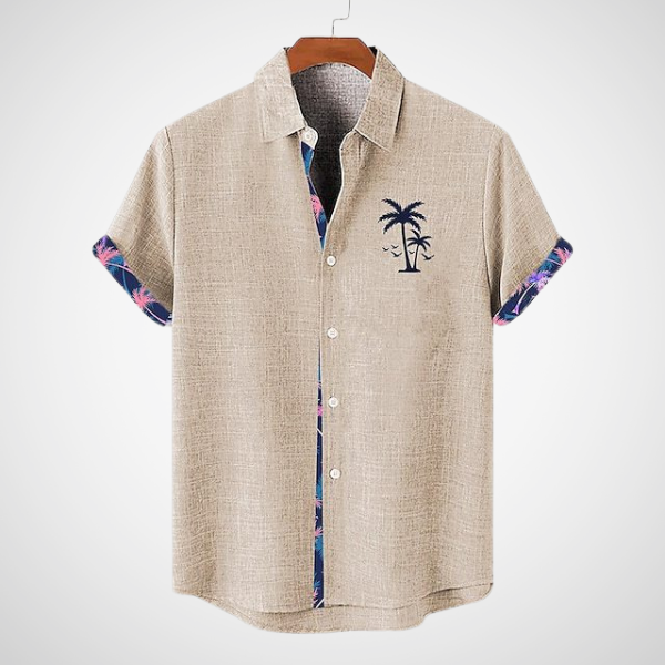 Albert™ - Polo mit Palme & Brusttasche