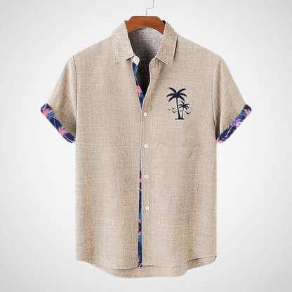 Albert™ - Polo mit Palme & Brusttasche
