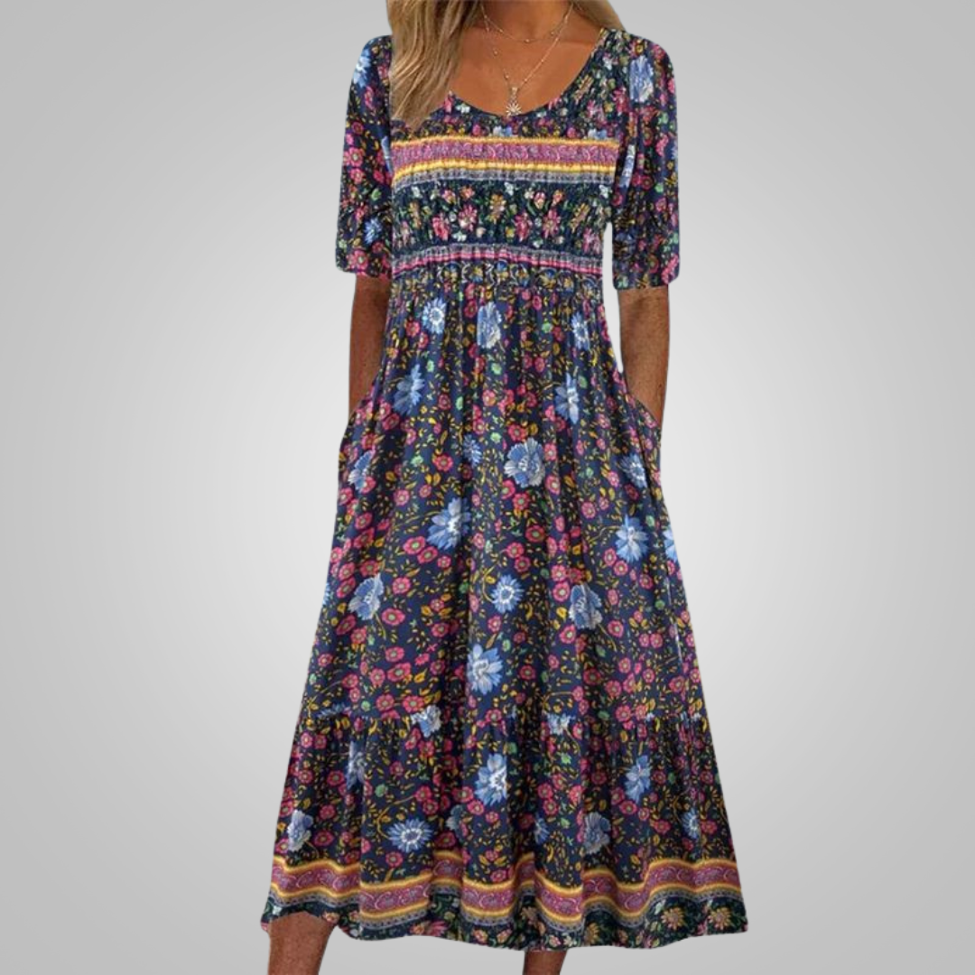 Clara™ - Elegantes Kleid mit Bohème-Muster