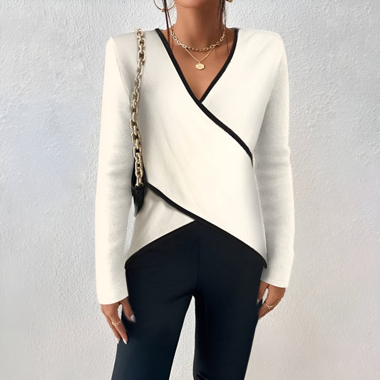 Saskia™ - Eleganter Pullover mit V-Ausschnitt 