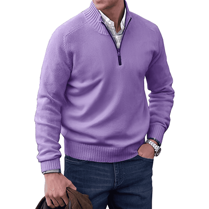 Duco™ - Kaschmirpullover mit Reißverschluss 