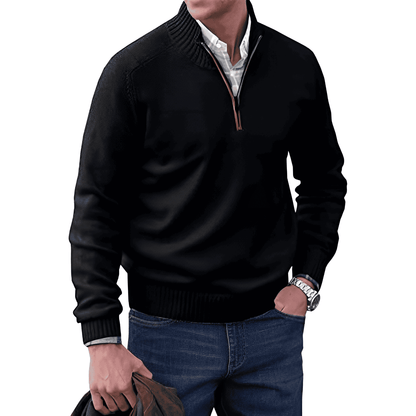 Duco™ - Kaschmirpullover mit Reißverschluss 