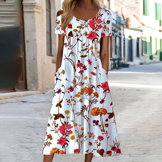 Anouk™ – Blumengewand mit Schutz am Bauch