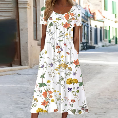 Anouk™ – Blumengewand mit Schutz am Bauch
