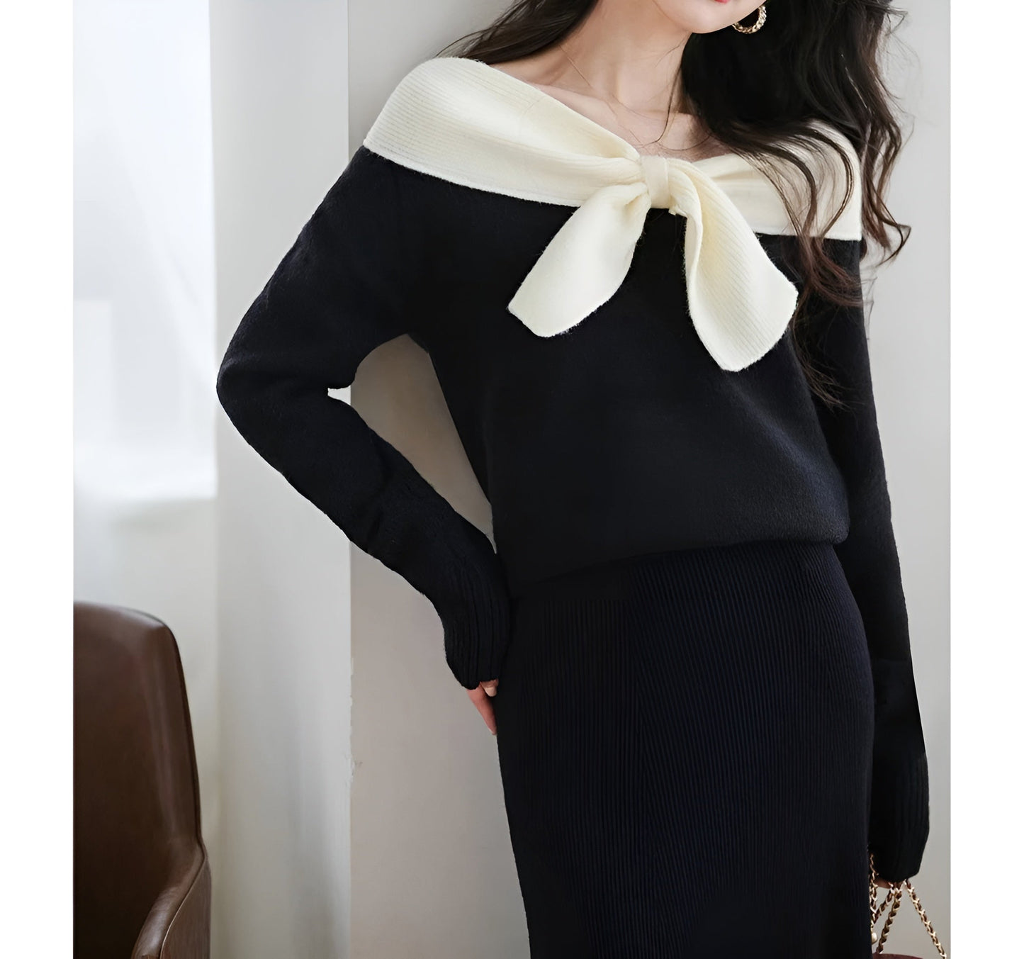 Ariana™ - Eleganter Off-Shoulder-Pullover