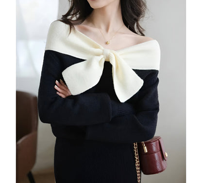 Ariana™ - Eleganter Off-Shoulder-Pullover