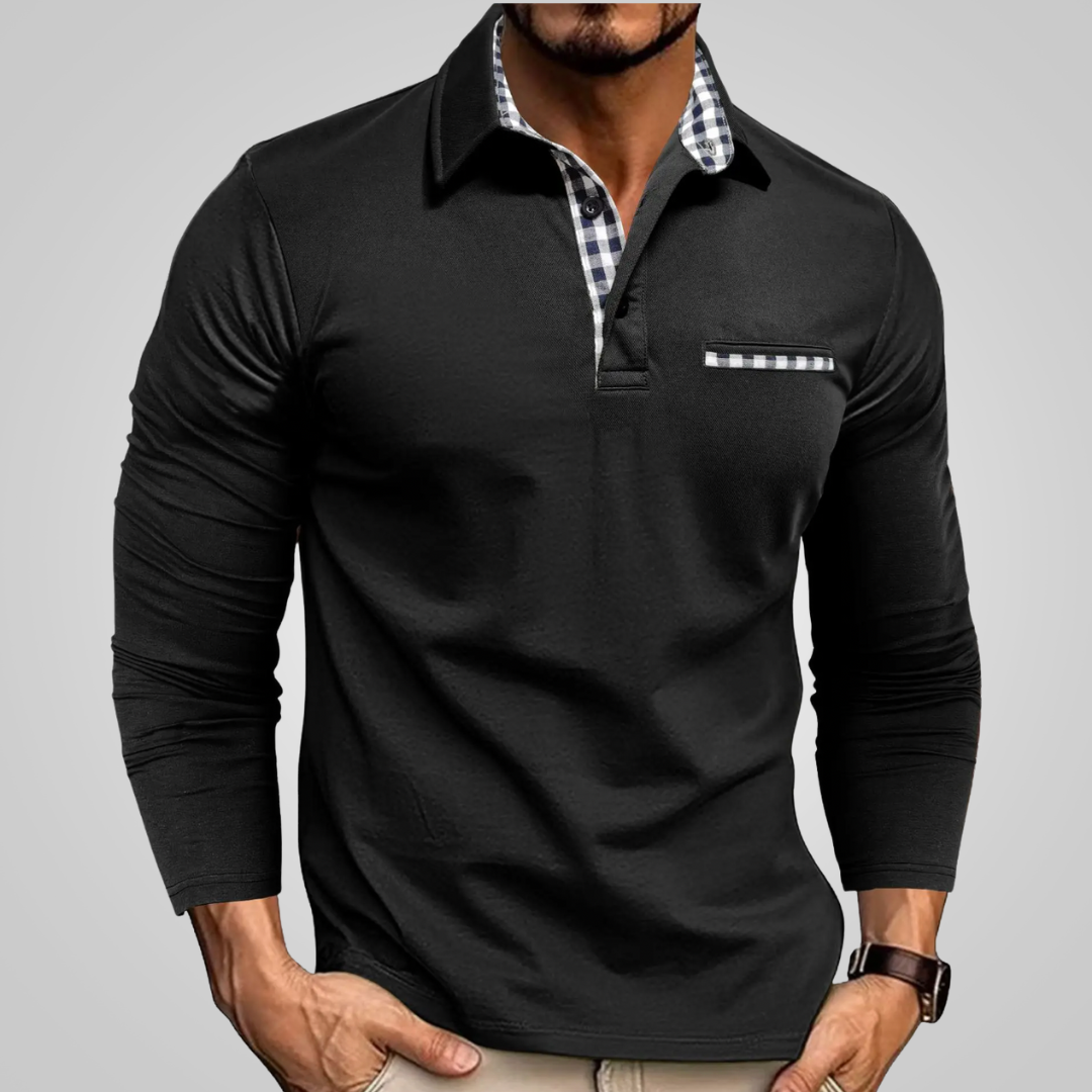 Nicola™ | Hochwertiges Langarm-Poloshirt