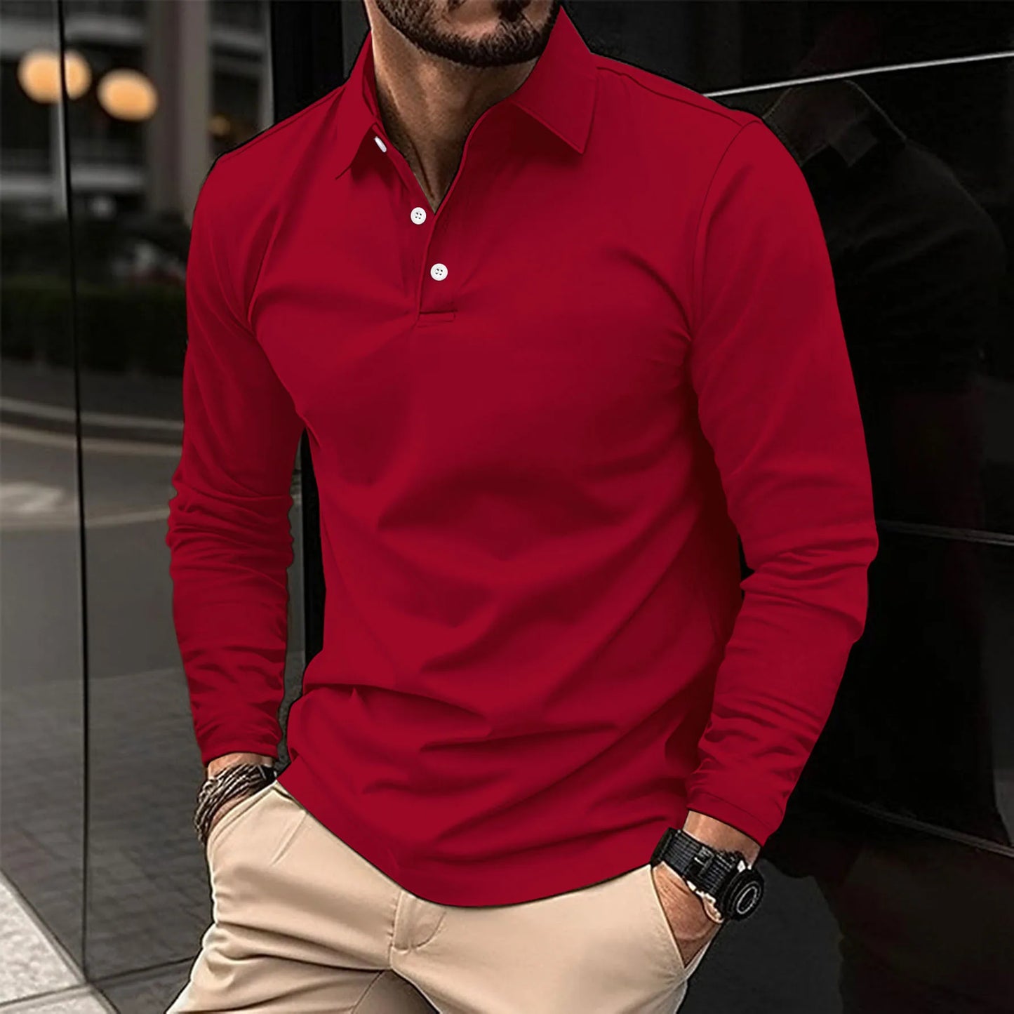 Martin™ | Lässiges Langarm-Polo