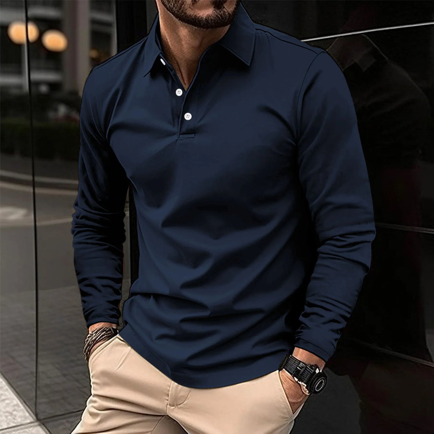 Martin™ | Lässiges Langarm-Polo
