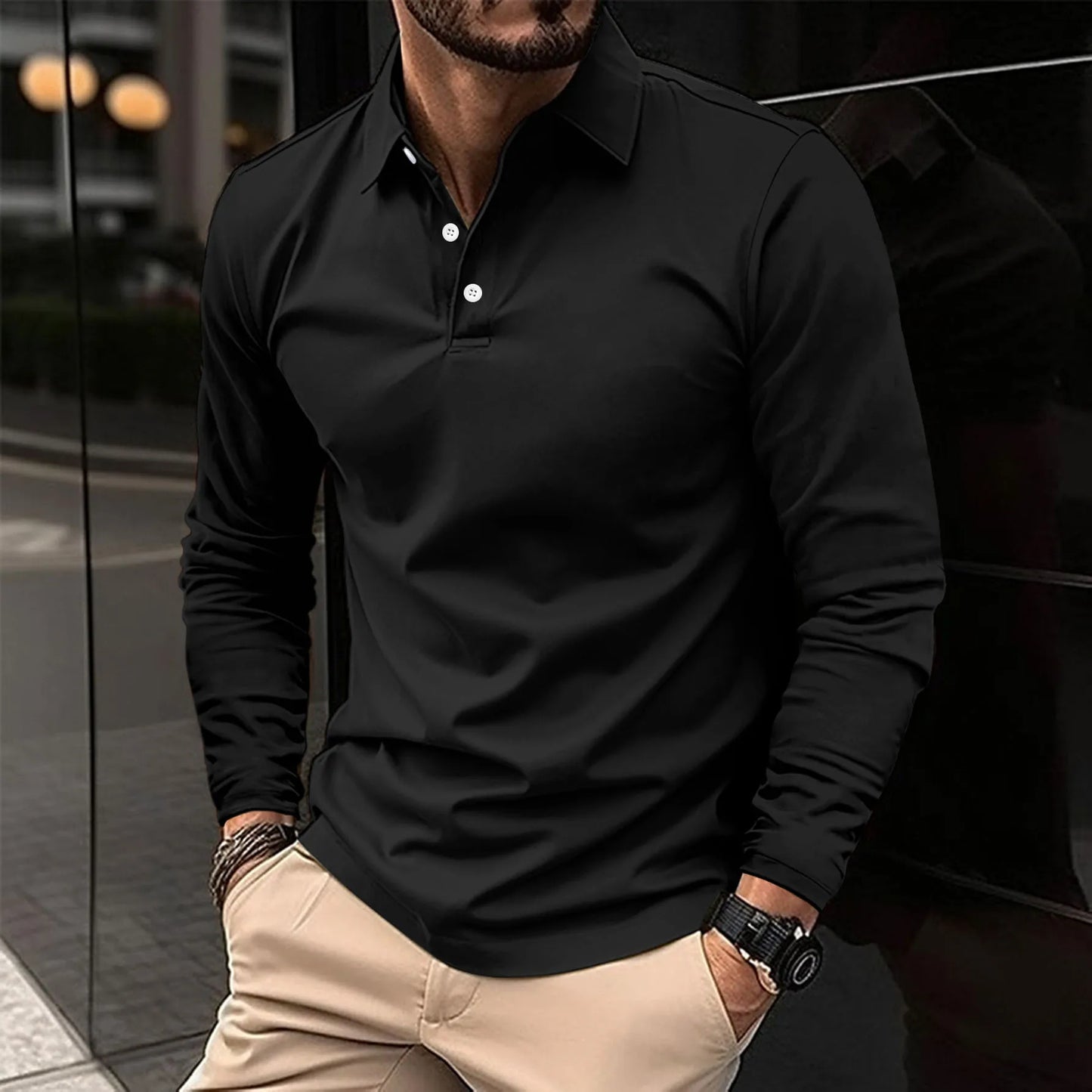 Martin™ | Lässiges Langarm-Polo