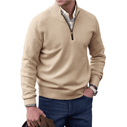 Duco™ - Kaschmirpullover mit Reißverschluss 