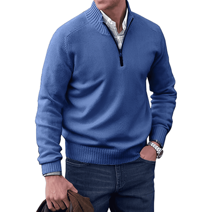 Duco™ - Kaschmirpullover mit Reißverschluss 