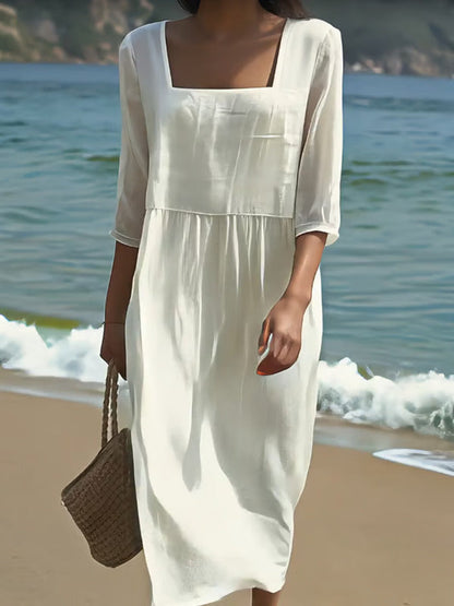 Emma™ – Lässiges Leinenkleid