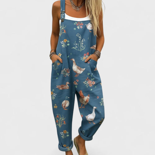 Marina™ | Handgefertigter Damen-Overall mit Hosenträgern