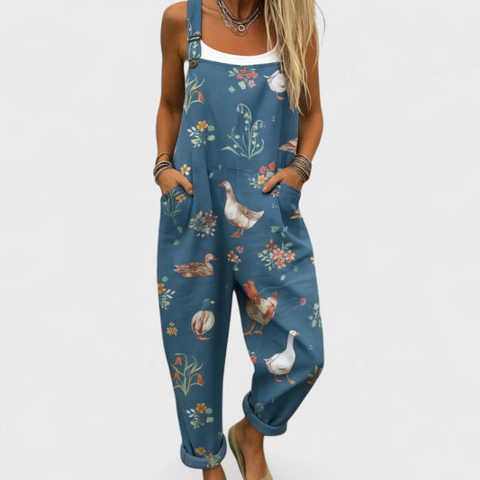 Marina™ | Handgefertigter Damen-Overall mit Hosenträgern