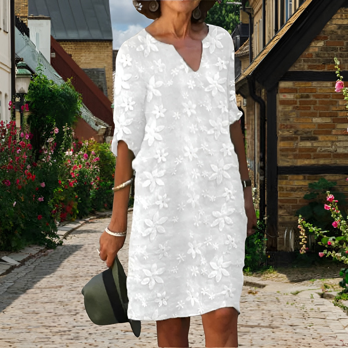 Isabel™ | Robe elegant à col und V