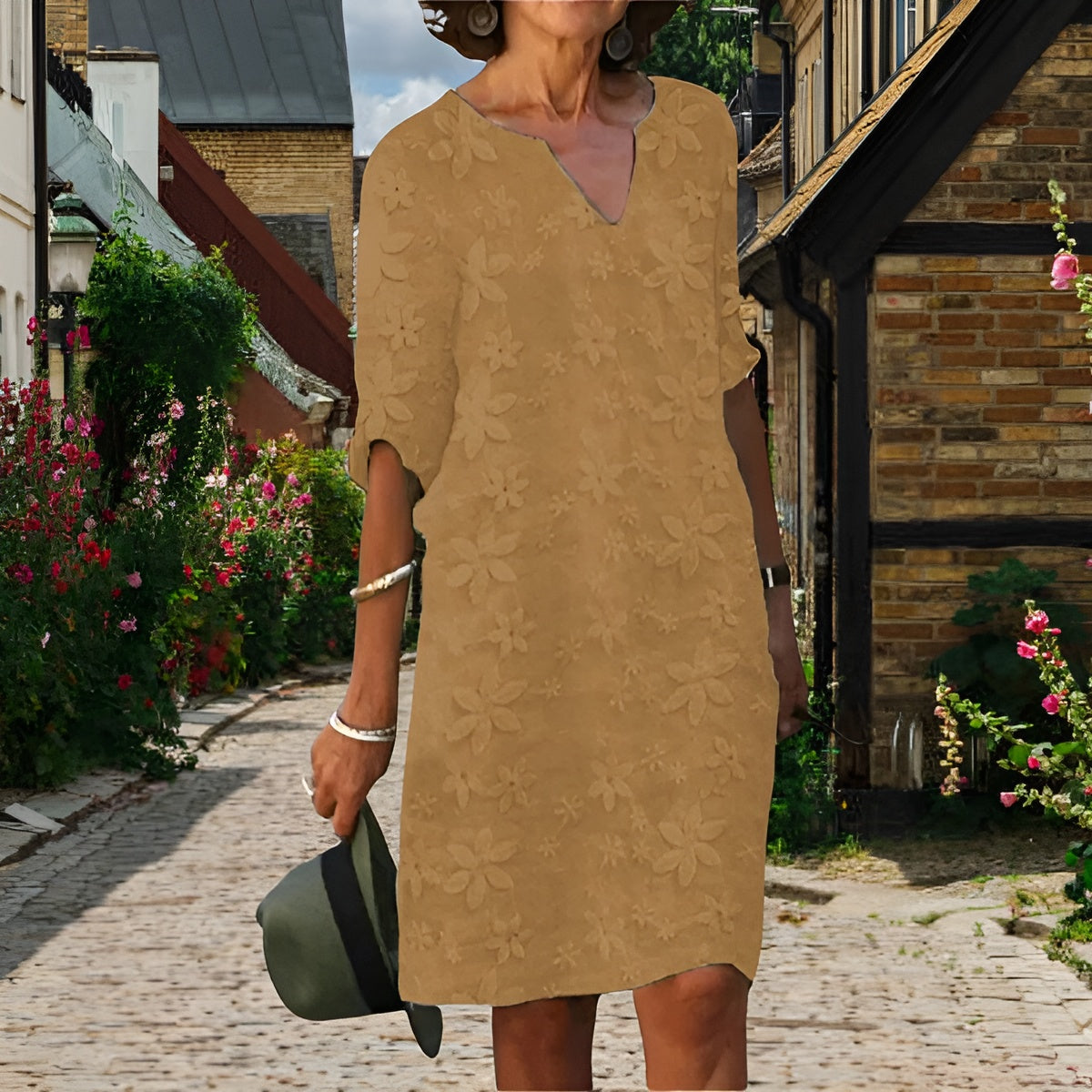 Isabel™ | Robe elegant à col und V